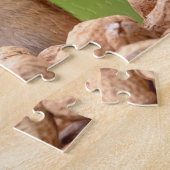 Eekhoorn met pinda's legpuzzel (Zijkant)