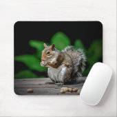 Eekhoorn met pinda's muismat (Met muis)