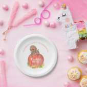 Eekhoorn met Pompoen Thanksgiving Dessert Papieren Bordje (Feest)