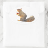 Eekhoorn met Rode Hart Stickers (Tas)
