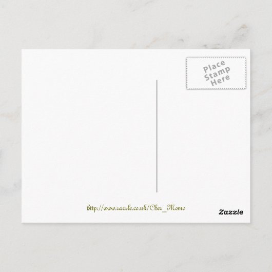 Eekhoorn met rozen briefkaart (Achterkant)