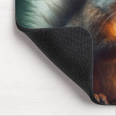 eekhoorn met verjaardagscupcake muismat (Hoek)