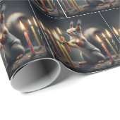 Eekhoorn met verjaardagskaarsen cadeaupapier (Rol Hoek)