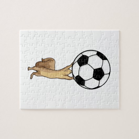 Eekhoorn met Voetbal Legpuzzel (Horizontaal)