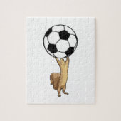 Eekhoorn met Voetbal Legpuzzel (Verticaal)