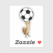 Eekhoorn met Voetbal Sticker (Vel)