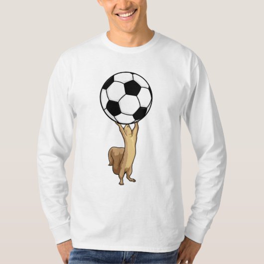 Eekhoorn met Voetbal T-shirt (Voorkant)