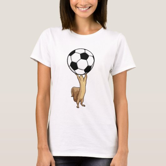 Eekhoorn met Voetbal T-shirt (Voorkant)