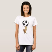 Eekhoorn met Voetbal T-shirt (Voorkant volledig)