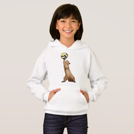 Eekhoorn met volleybal (Voorkant volledig)