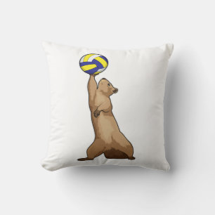 Eekhoorn met volleybal kussen