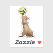 Eekhoorn met volleybal sticker (Vel)