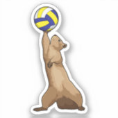 Eekhoorn met volleybal sticker (Voorkant)