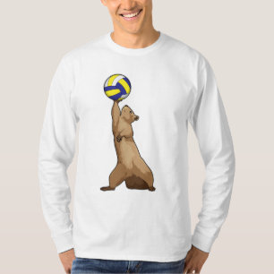 Eekhoorn met volleybal t-shirt