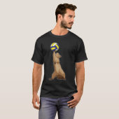 Eekhoorn met volleybal t-shirt (Voorkant volledig)