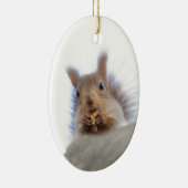 Eekhoorn met walnoot keramisch ornament (Rechts)