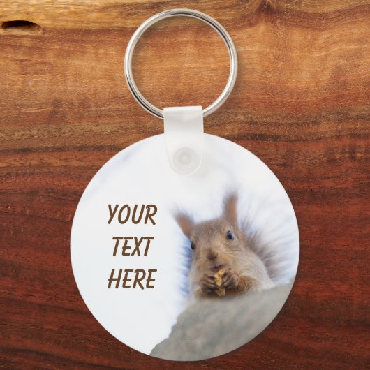 Eekhoorn met walnoot sleutelhanger (Voorkant)