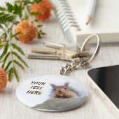 Eekhoorn met walnoot sleutelhanger (Zijkant)