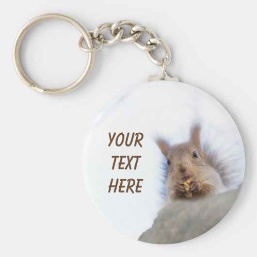 Eekhoorn met walnoot sleutelhanger (Voorkant)