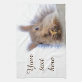 Eekhoorn met walnoot theedoek (Verticaal)