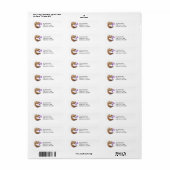 Eekhoorn met Wildflower Adresetiketten Etiket (Full Sheet)