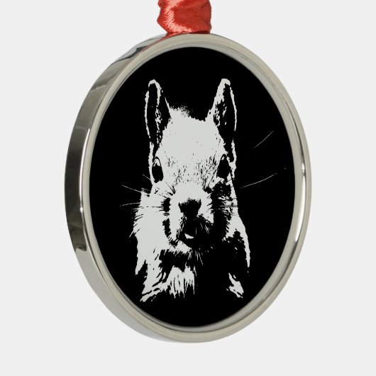 eekhoorn metalen ornament (Rechts)