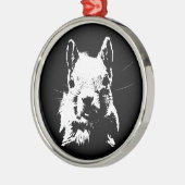 eekhoorn metalen ornament (Links)