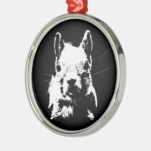 eekhoorn metalen ornament (Links)