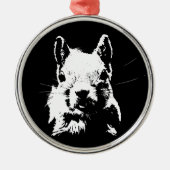 eekhoorn metalen ornament (Voorkant)