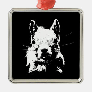 eekhoorn metalen ornament