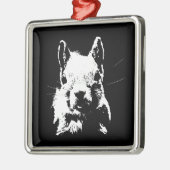 eekhoorn metalen ornament (Links)