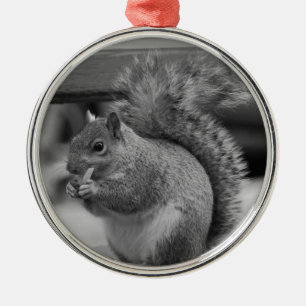 eekhoorn metalen ornament