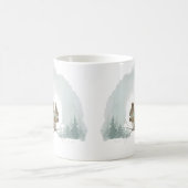 Eekhoorn Mok Cute Waterverf Winter Kerstcadeau (Center)