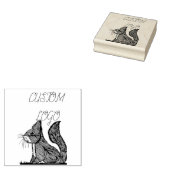 Eekhoorn Natuur Aangepaste Logo Rubberstempel (Gestempeld)