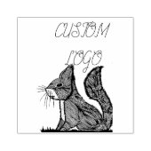 Eekhoorn Natuur Aangepaste Logo Rubberstempel (Afrduk)