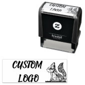 Eekhoorn Natuur Aangepaste Logo Zelfinktende Stempel (In situ)