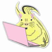 Eekhoorn nerd sticker (Voorkant)