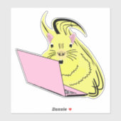 Eekhoorn nerd sticker (Vel)