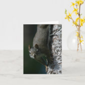 Eekhoorn Notecard 1 Kaart (Gele Bloem)
