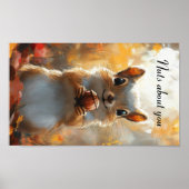 Eekhoorn Noten Over Jou Bos Kunst Poster (Voorkant)