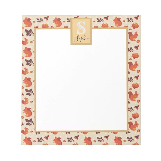 eekhoorn notitieblok (Voorkant)