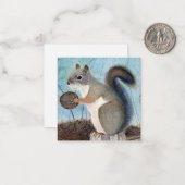 eekhoorn notitiekaartje (Voorkant / Achterkant in situ)