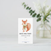 Eekhoorn Nutkin Raad eens hoeveel Baby shower spel Informatiekaartje (Staand voorkant)