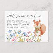 Eekhoorn Nutkin Wens voor Ouders-To-Be Shower Informatiekaartje (Voorkant)