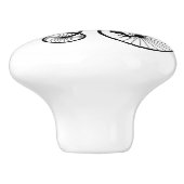 Eekhoorn op  Bike Keramische Knop (Zijkant)