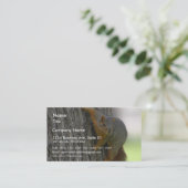 Eekhoorn op boom visitekaartje (Staand voorkant)