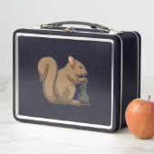 Eekhoorn op Chess met Chess-stukje bisschop (In situ)