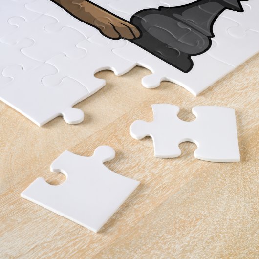 Eekhoorn op Chess met Chess-stukje bisschop Legpuzzel (Zijkant)