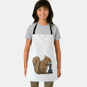 Eekhoorn op Chess met Chess-stukje bisschop Schort (Insitu)