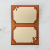 Eekhoorn op de Thanksgiving van de Tak Applique-lo Feestdagen Kaart (Binnen)